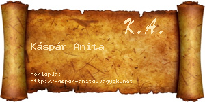 Káspár Anita névjegykártya